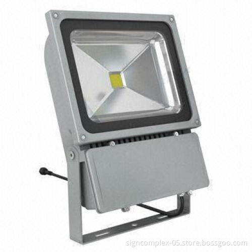 100W LED Floodlight, Uses 1-piece Integrated High-power (COB) and over 30,000 Hours Service Lifespan